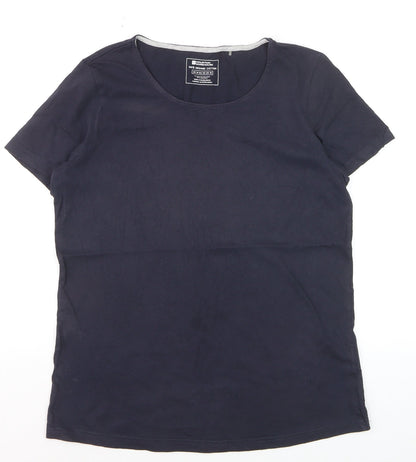 Mountain Warehouse Women’s Blue Cotton Crew Neck T-Shirt Size 14