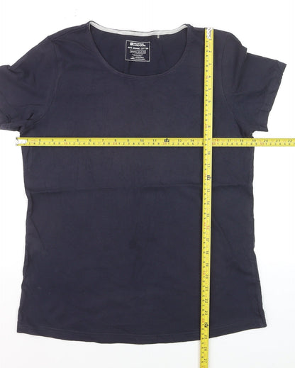 Mountain Warehouse Women’s Blue Cotton Crew Neck T-Shirt Size 14