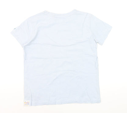 FatFace Girls Blue Graphic 'Salty Sea Days' T-Shirt 11-12 Years