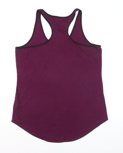 Lonsdale Womens Purple Racerback Tank Top Size 18 Gym Activewear