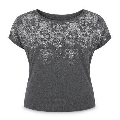 Marks and Spencer Women’s Grey Metallic Print T-Shirt Size 14