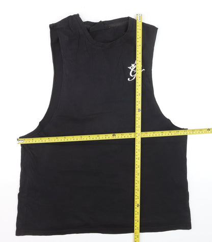 Gym King Men's Black Tank Top Medium Athletic Fit Activewear