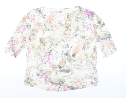 Marks and Spencer Women’s Multicoloured Floral Cotton Blouse Size 10