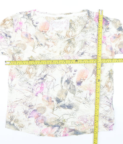 Marks and Spencer Women’s Multicoloured Floral Cotton Blouse Size 10