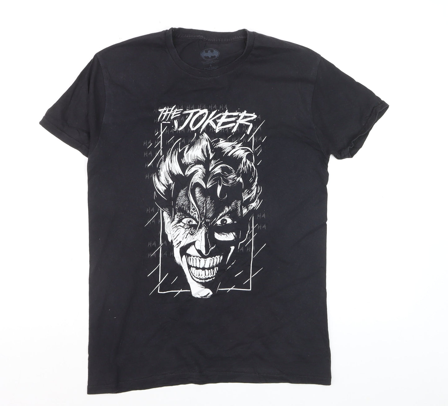 Batman Joker Black Cotton Graphic Men's Small T-Shirt