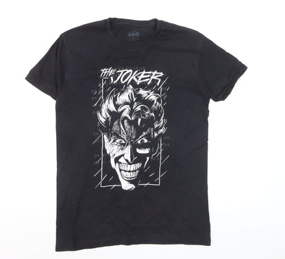 Batman Joker Black Cotton Graphic Men's Small T-Shirt