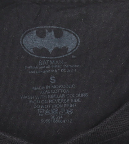 Batman Joker Black Cotton Graphic Men's Small T-Shirt