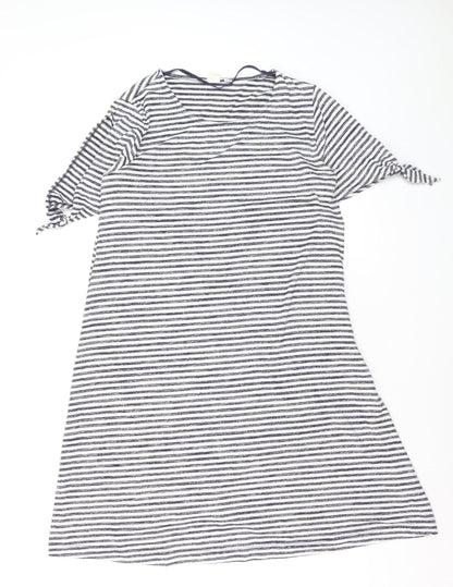 GAP Women’s Blue White Striped T-Shirt Dress Size S Knit Casual