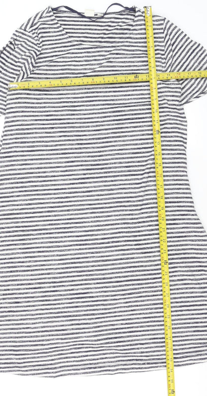 GAP Women’s Blue White Striped T-Shirt Dress Size S Knit Casual