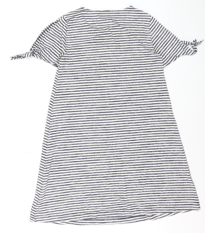 GAP Women’s Blue White Striped T-Shirt Dress Size S Knit Casual