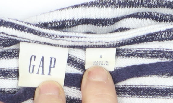 GAP Women’s Blue White Striped T-Shirt Dress Size S Knit Casual