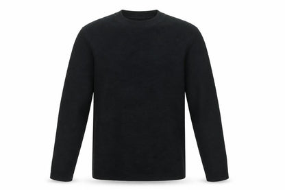 ZARA Men Black S Knit Crew Neck Long Sleeve Pullover Jumper