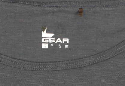 LA Gear Womens Grey Size 18 Lightweight Short Sleeve T-Shirt