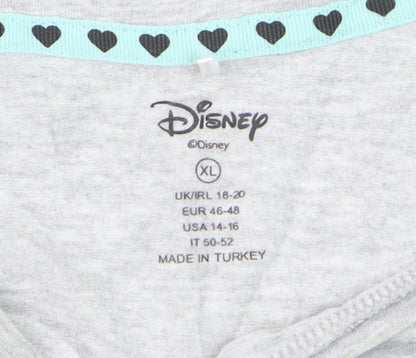 Disney Women Grey Marie Cat Nightshirt XL T-Shirt Style