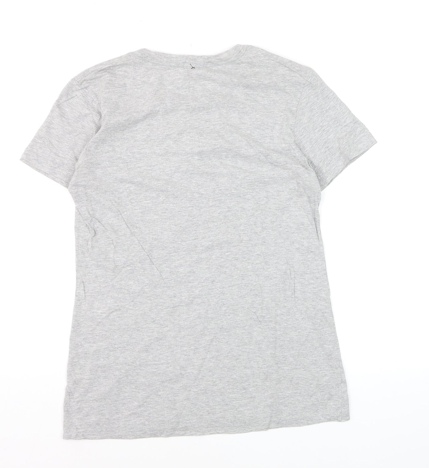 Adidas Womens Grey Amplifier Tee Short Sleeve T-Shirt Size S