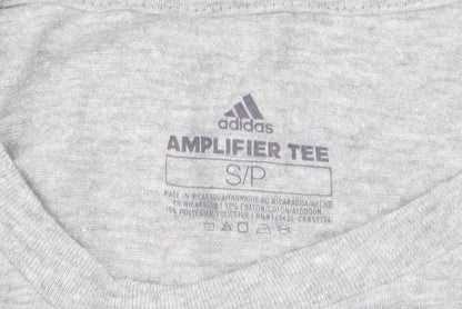 Adidas Womens Grey Amplifier Tee Short Sleeve T-Shirt Size S