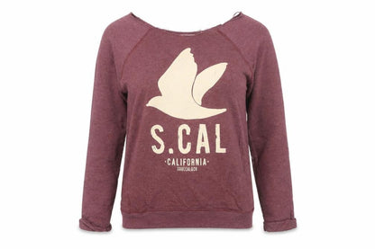 SoulCal Womens Burgundy Pullover Sweatshirt Size 12 Graphic Print