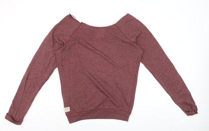 SoulCal & Co Womens Burgundy Pullover Sweatshirt Size 12 Graphic Print