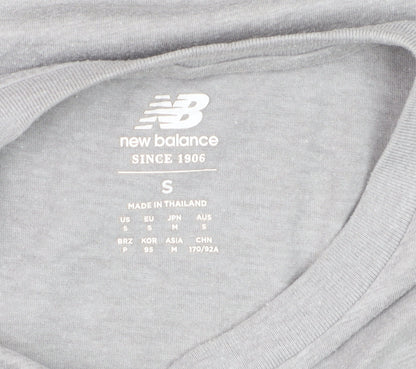 New Balance Men's Grey Short Sleeve Crew Neck Athletic T-Shirt Size S