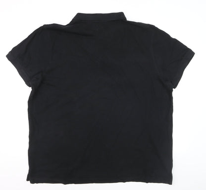Levi's Mens Black 2XL Cotton Polo Shirt Short Sleeve Classic Fit