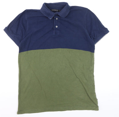 French Connection Men's Multicoloured Cotton Polo Shirt Size L