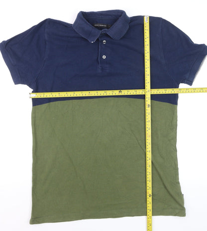 French Connection Men's Multicoloured Cotton Polo Shirt Size L