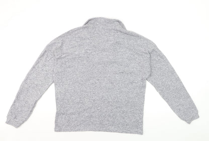 Dunelm Women's Grey Long Sleeve Pullover Sweatshirt UK 12 Classic Fit