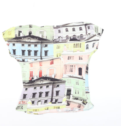 Ted Baker Women’s Multicoloured City Print Viscose T-Shirt Size 2XS