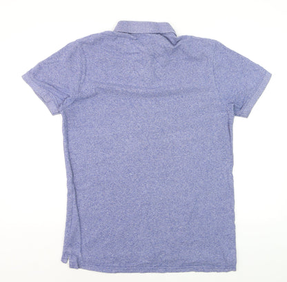 Jack Wills Men's Blue Cotton Short Sleeve Polo Shirt M