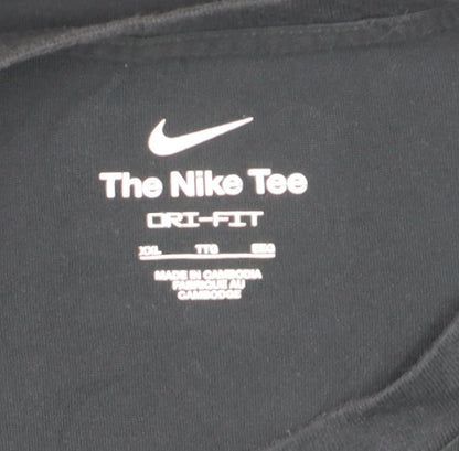 Nike Mens Black 2XL Sports Dri-Fit Camouflage Logo T-Shirt