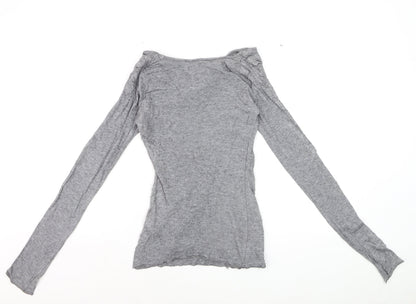 Phase Eight Women’s Grey Cowl Neck Long Sleeve Jersey Top Size L