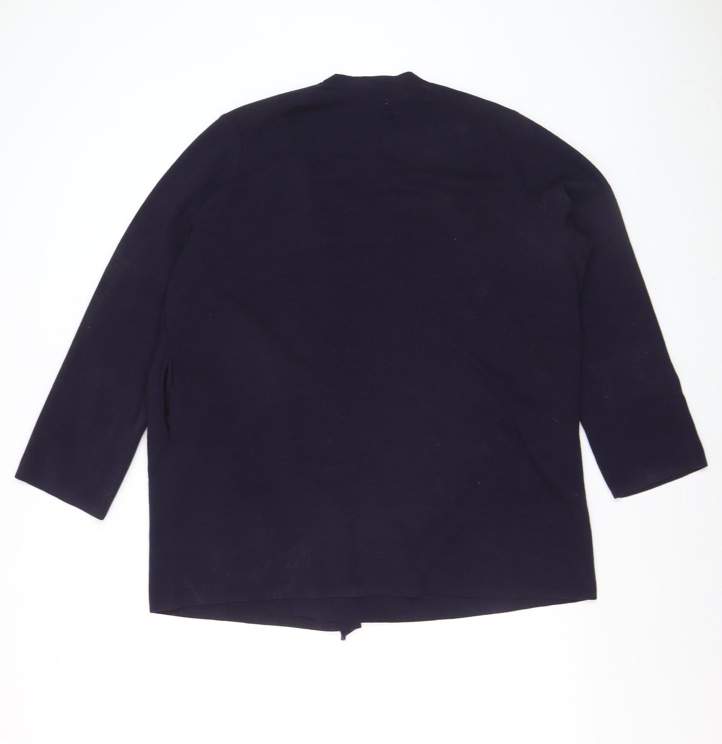 Marks and Spencer Jaeger Women's Blue Merino Wool Cardigan M