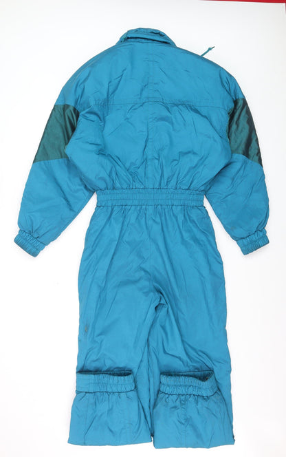 Head Skiwear Women’s Blue Size 8 Ski Jumpsuit Belted Winter Outfit