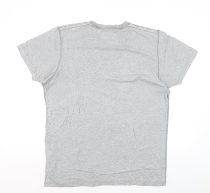 Abercrombie & Fitch Men's Grey XL Muscle Fit Graphic T-Shirt