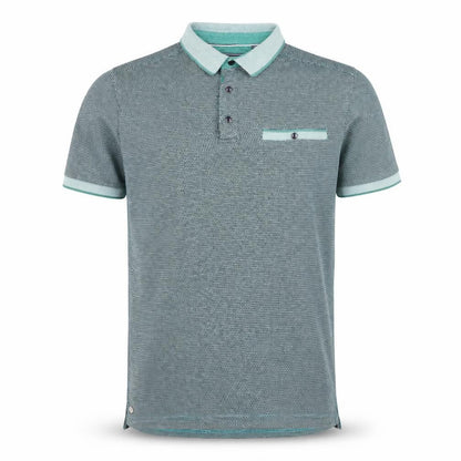 Kensington Eastside Men's Blue Short Sleeve Cotton Polo Small