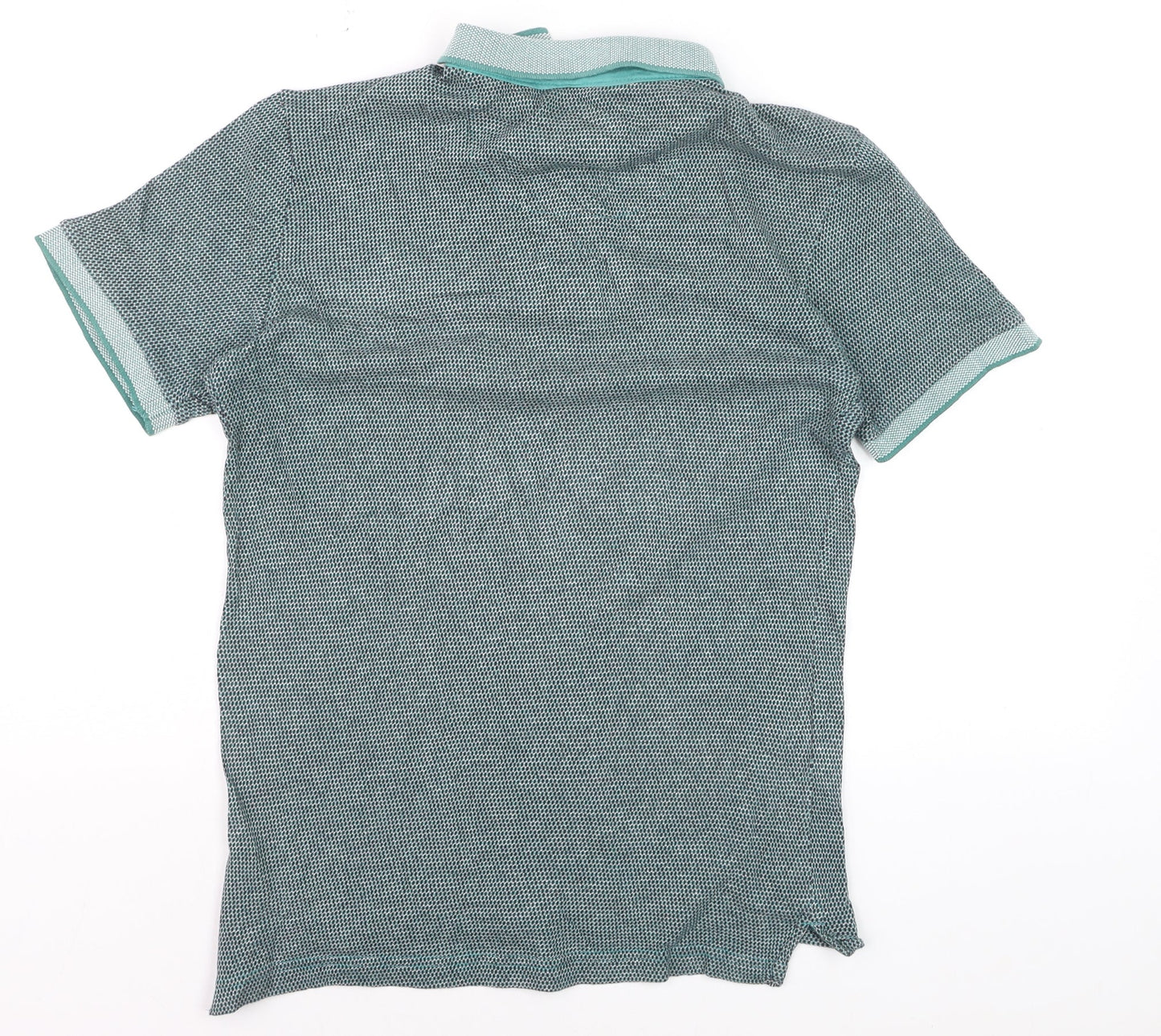 Kensington Eastside Men's Blue Short Sleeve Cotton Polo Small