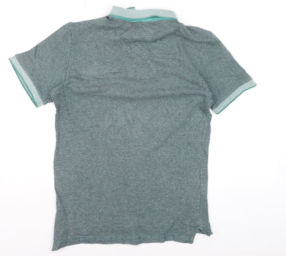 Kensington Eastside Men's Blue Short Sleeve Cotton Polo Small