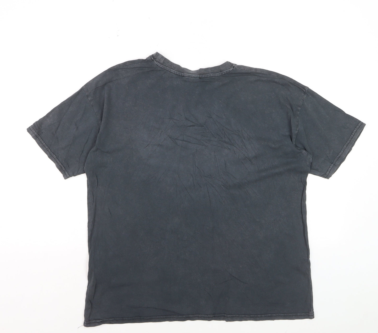 Pull&Bear Womens Black Love Your Soul Graphic T-Shirt Size 8