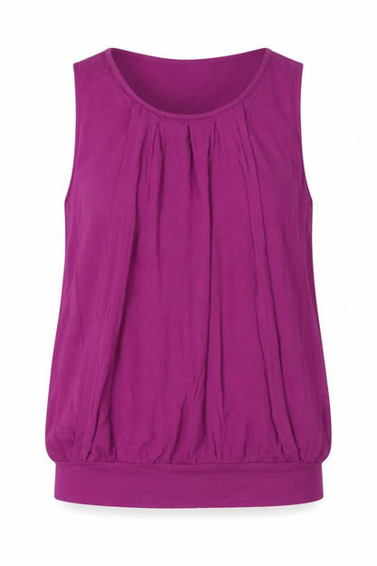 JoJo Maman Bébé Women's Purple Sleeveless Jersey Tank Top Size S