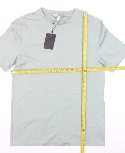 Marks and Spencer Autograph Women's Green Supima Cotton T-Shirt Size S