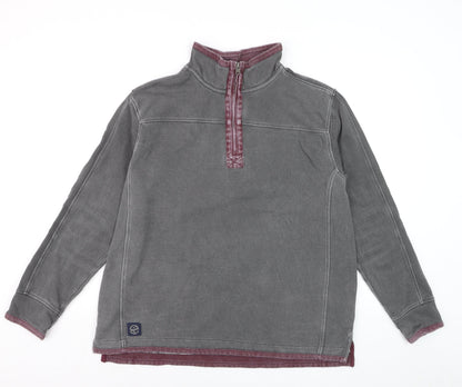 Tokyo Laundry Men's Grey 1/2 Zip Sweatshirt L Regular Fit