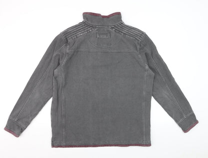 Tokyo Laundry Men's Grey 1/2 Zip Sweatshirt L Regular Fit