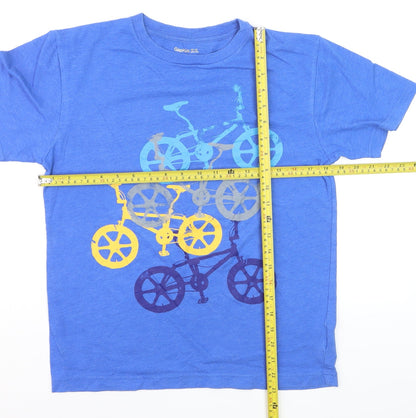 Gap Kids Boys Blue 12-13 Years Graphic Bike Print Cotton T-Shirt