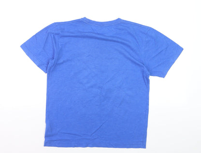 Gap Kids Boys Blue 12-13 Years Graphic Bike Print Cotton T-Shirt