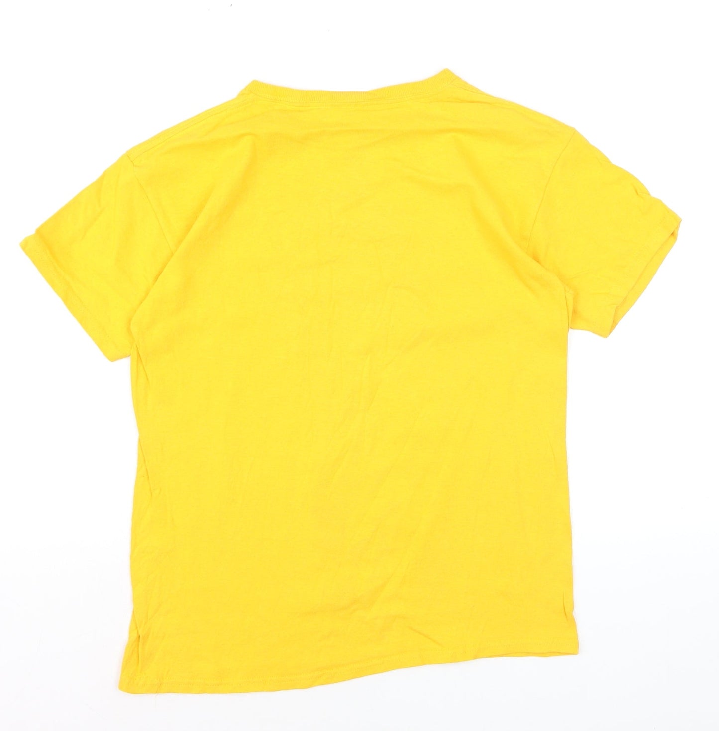 NFL Team Boys Yellow Green Bay Packers T-Shirt Size 14-16 Years Cotton