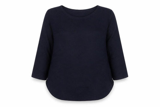 Apricot Women's Black Knit 3/4 Sleeve Basic Blouse S