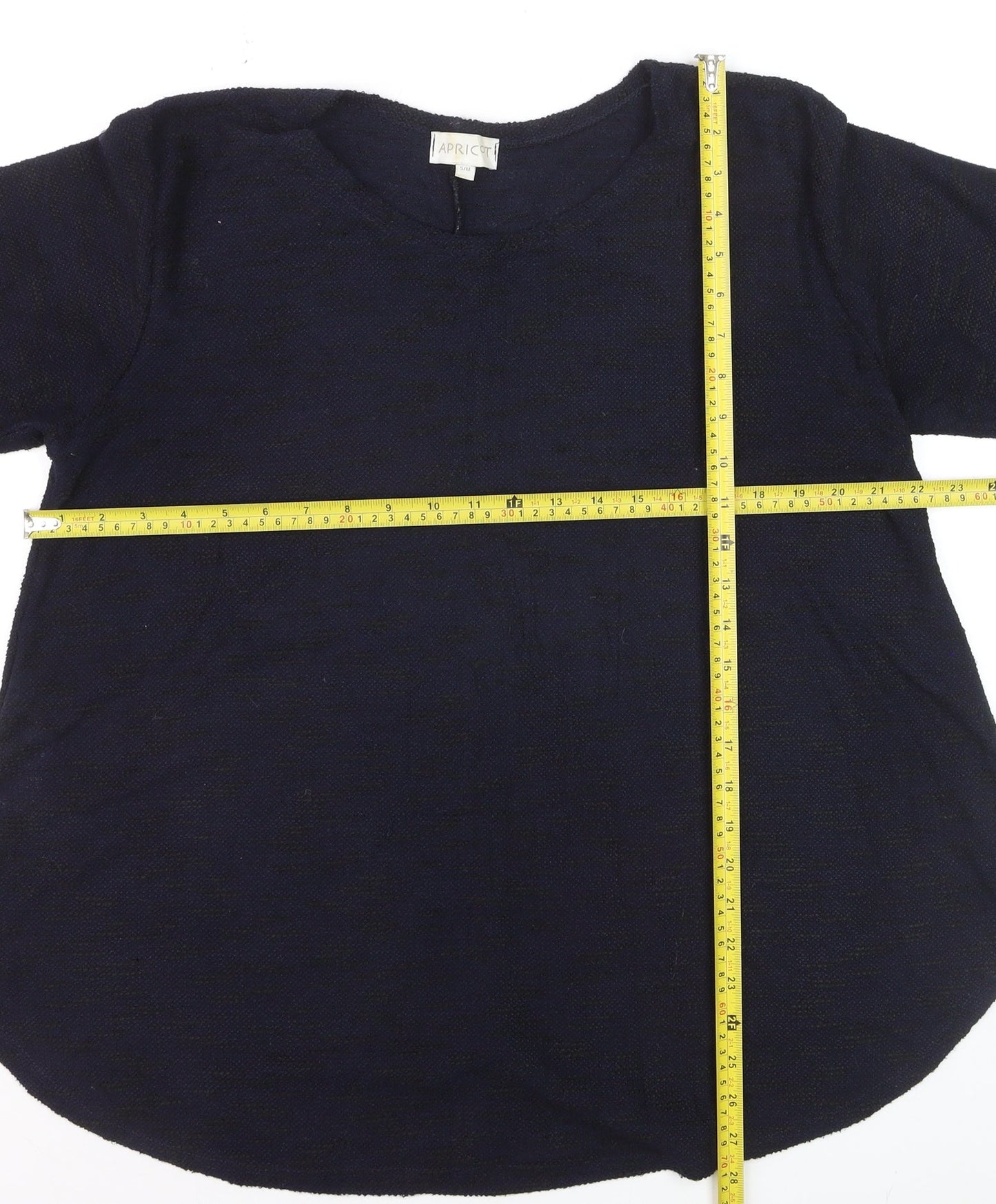 Apricot Women's Black Knit 3/4 Sleeve Basic Blouse S