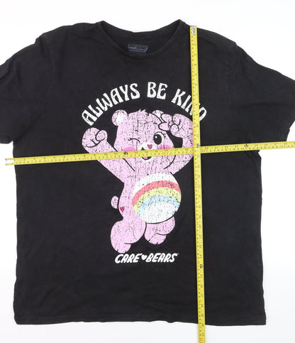 Bioworld Women’s Black Care Bears 2XL Graphic Cotton T-Shirt