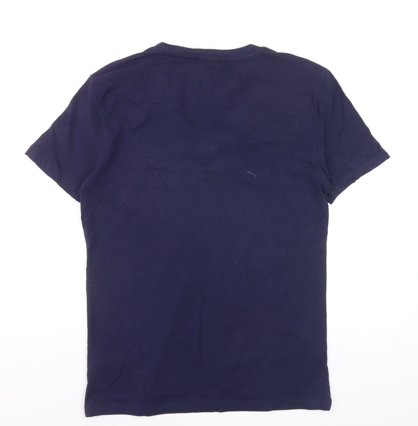 Antony Morato Men's Blue Slim Fit V-Neck Cotton T-Shirt M