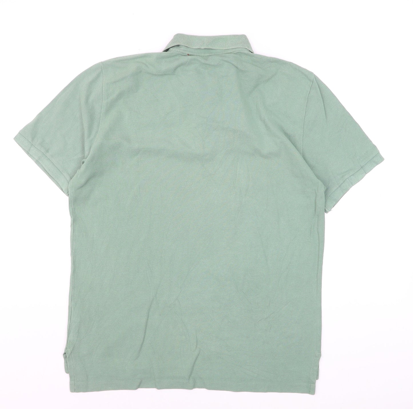 Ralph Lauren Polo Jeans Green Men's Polo Shirt L 100% Cotton Graphic